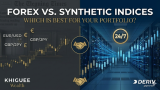 Compare Forex and Synthetic Indices to find the best fit for your investment portfolio. Discover 24/7 market opportunities with Khiguee Wealth
