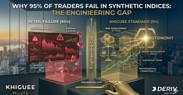 Discover why 95% of traders fail in synthetic indices and how to bridge the gap using institutional risk management and smart automation