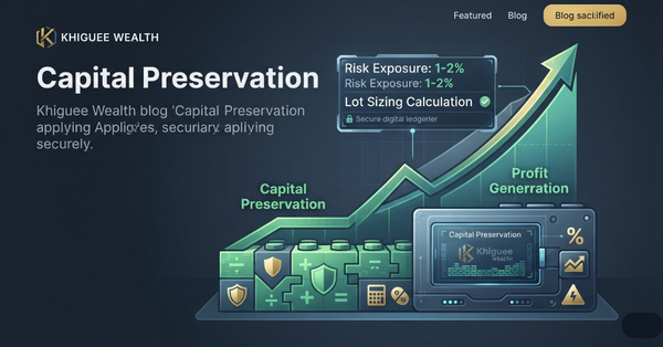 Capital Preservation strategy and position sizing chart showing risk management visualization.